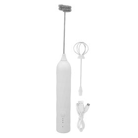 Small Household Egg Beater Mini Multifunctional Blender Handheld Electric Stirrer Foam Maker Whisk Cordless Milk Coffee Foamer White