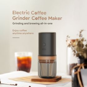 Electric Burr Coffee Grinder 25 Gears Adjustable 24W Portable USB Rechargeable Burr Mill Coffee Bean Grinder with Stainless Steel Core Cleaning Brush