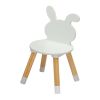 Kids Wood Table and Chairs Set, Toddler Play Table with 2 Chairs