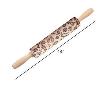 Rolling Pin Christmas Embossing (Option: 4style 35cm)