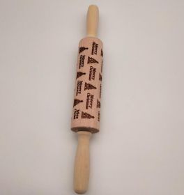 Rolling Pin Christmas Embossing (Option: Merry Christmas 43cm)