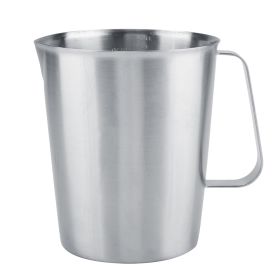 2000ml Large Stainless Steel Measuring Cup Mug Milk Frothing Pitcher Jug for Latte Coffee Art (Option: as picture)