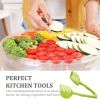 1pc Tomato Slicer Holder; Lemon Cutter; Round Fruits Vegetable Cutting Tools; Handheld Multi Purpose Tongs; Kitchen Gadget