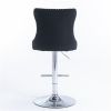 Furniture,Swivel Velvet Barstools Adjusatble Seat Height from 25-33 Inch